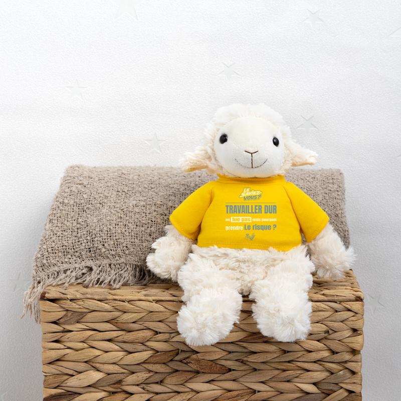 Travailler dur ne tue pas mais pourquoi = risque Mouton en peluche Annika MiniFeet®