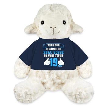 Birthday 19 Years Boy Funny Handsome - MiniFeet® Sheep Annika - french navy - Front