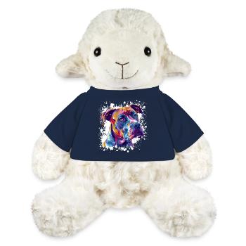 Dog Portrait Splatter Dog - MiniFeet® Sheep Annika - french navy - Front