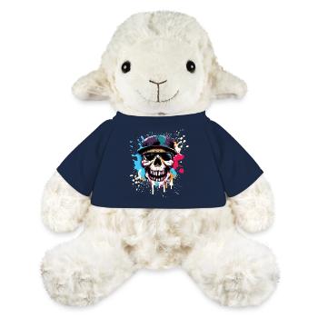 Rue urbaine Skull et Splash - Mouton en peluche Annika MiniFeet® - bleu marine - Devant