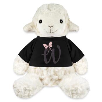 Lettre initiale W - Mouton en peluche Annika MiniFeet® - jaune soleil - Devant