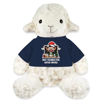 Lehrer Weihnachten – Bester Lehrer nach dem Kaffee - MiniFeet® Schaf Annika - French Navy - Vorne