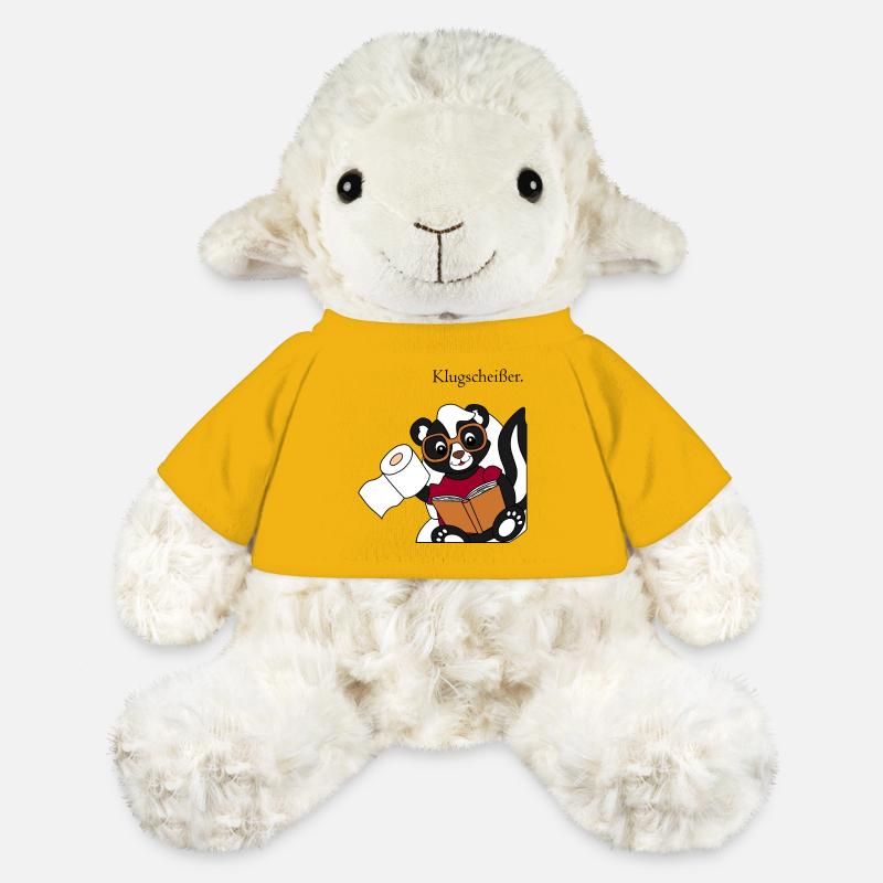 Skunk Pixie Smartass - funny motif - MiniFeet® Sheep Annika - sun yellow