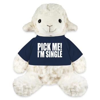 pick me i'm single - Mouton en peluche Annika MiniFeet® - bleu marine - Devant