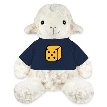 Dé Avec Numéro 5 (Cinq / 2C) - Mouton en peluche Annika MiniFeet® - bleu marine - Devant