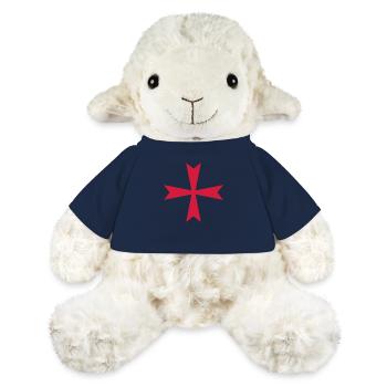 Croix - Mouton en peluche Annika MiniFeet® - bleu marine - Devant