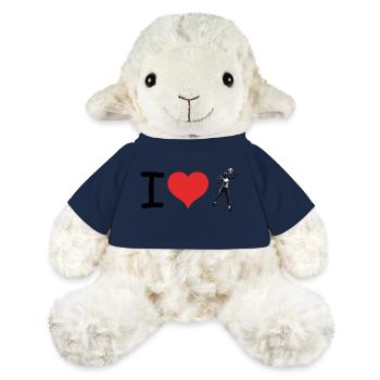 J’aime Volleyball - Fitness Design - Mouton en peluche Annika MiniFeet® - bleu marine - Devant