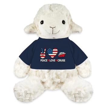 Frieden Liebe Kreuzfahrt USA Urlaubsmotiv - MiniFeet® Schaf Annika - French Navy - Vorne