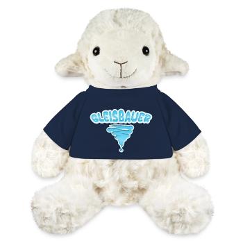 Profession : Constructeur de pistes - Mouton en peluche Annika MiniFeet® - bleu marine - Devant