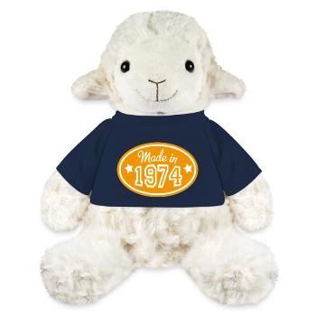 1974 - Mouton en peluche Annika MiniFeet® - bleu marine - Devant