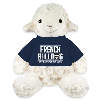 French Bulldog Because People Suck Owner Frenchie - MiniFeet® Schaf Annika - French Navy - Vorne