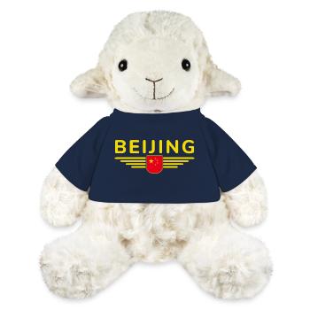Peking China Fan Design T-Shirt Outfit - MiniFeet® Schaf Annika - French Navy - Vorne