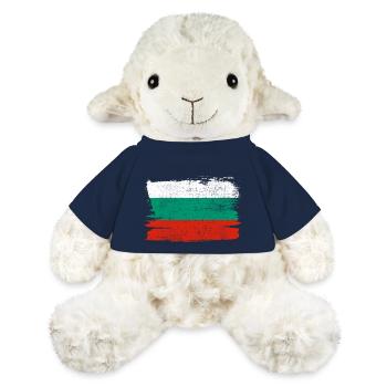 Bulgarie drapeau paix patrie état Vintage - Mouton en peluche Annika MiniFeet® - bleu marine - Devant
