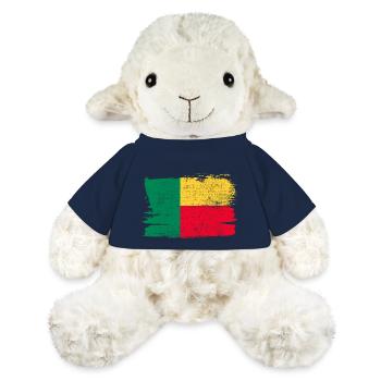 Bénin Bandiera Drapeau Paix Vintage - Mouton en peluche Annika MiniFeet® - bleu marine - Devant