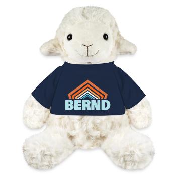 Cadeau pour Bernd - Mouton en peluche Annika MiniFeet® - bleu marine - Devant