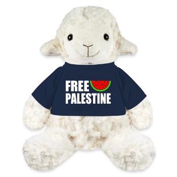 Free palestine - Mouton en peluche Annika MiniFeet® - bleu marine - Devant