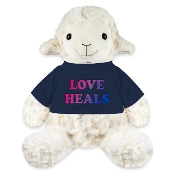 L’amour guérit les bicolores - Mouton en peluche Annika MiniFeet® - bleu marine - Devant