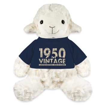 Jahrgang 1950er Bursdag - Unikat - MiniFeet® Schaf Annika - French Navy - Vorne