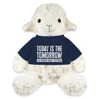 Motivierendes Weisheitsdesign. Die Vibes von morgen von heute - MiniFeet® Schaf Annika - French Navy - Vorne