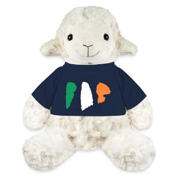 Irland Flagge - Pinsel Streifen - MiniFeet® Schaf Annika - French Navy - Vorne
