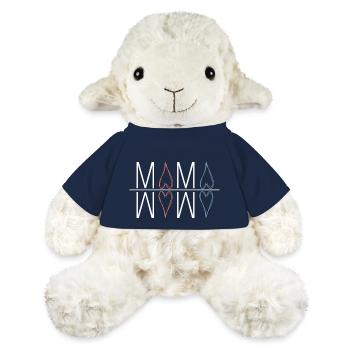 Maman - Mouton en peluche Annika MiniFeet® - bleu marine - Devant