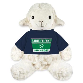 Saint-Étienne football - Mouton en peluche Annika MiniFeet® - bleu marine - Devant