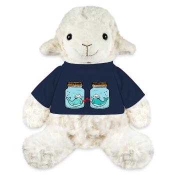 Whale Pisces Love Breakup Heartbreak Tears - MiniFeet® Sheep Annika - french navy - Front