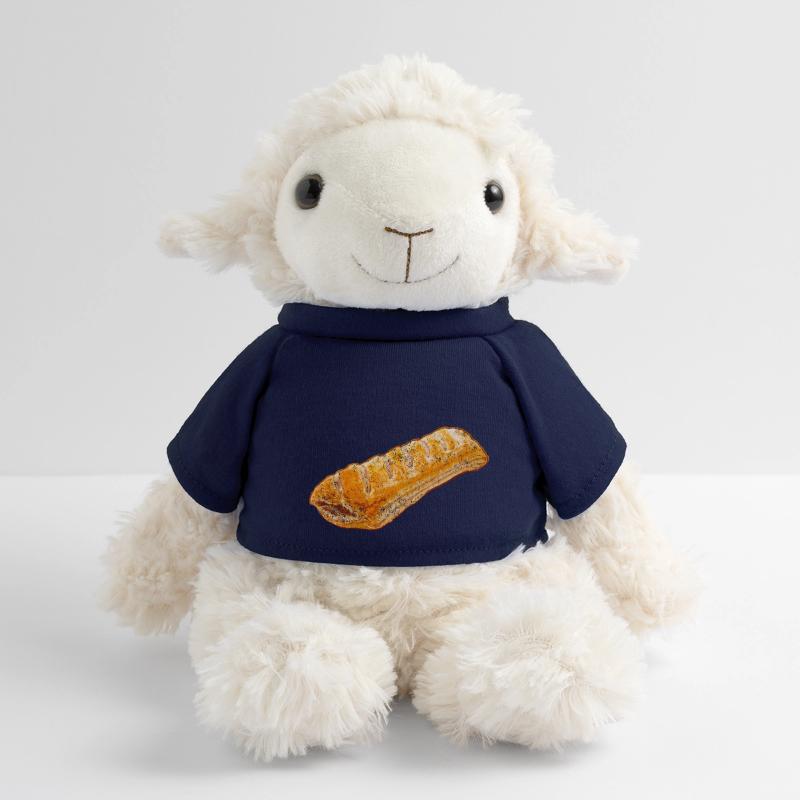 Wurstbrötchen Illustration - Verwitterte Optik MiniFeet® Schaf Annika