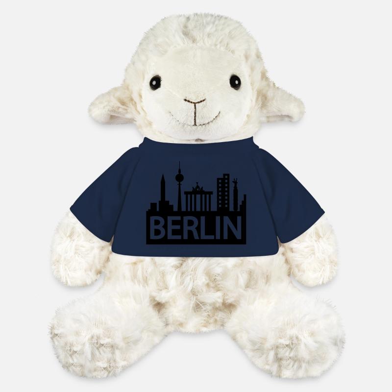 berlin horizon - Mouton en peluche Annika MiniFeet® - bleu marine