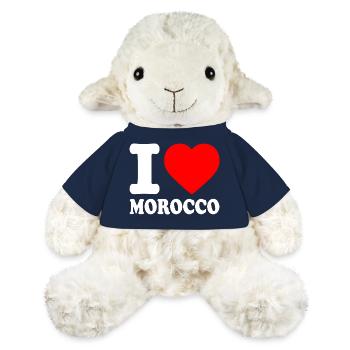 I love morocco - maroc - Mouton en peluche Annika MiniFeet® - bleu marine - Devant
