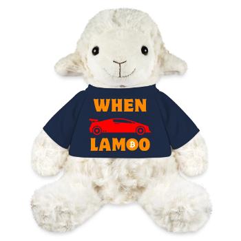 Crypto quand Lambo BTC Bitcoin - Mouton en peluche Annika MiniFeet® - bleu marine - Devant