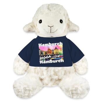 Hamburg Digga coole Hansestadt Hamburch Graffiti - MiniFeet® Schaf Annika - French Navy - Vorne