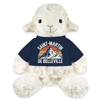 Saint-Martin-de-Belleville - Mouton en peluche Annika MiniFeet® - bleu marine - Devant