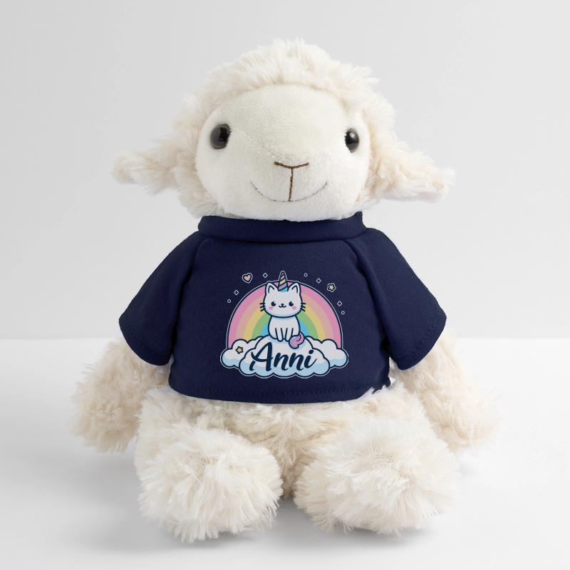 Anni Nom Prénom Chat licorne Mouton en peluche Annika MiniFeet®