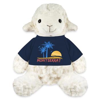 Plage de Montserrat - Mouton en peluche Annika MiniFeet® - bleu marine - Devant