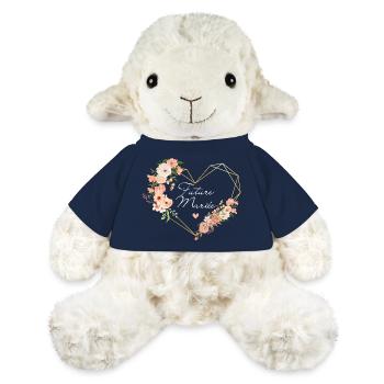 Goldene Herzblume für die zukünftige Braut - MiniFeet® Schaf Annika - French Navy - Vorne