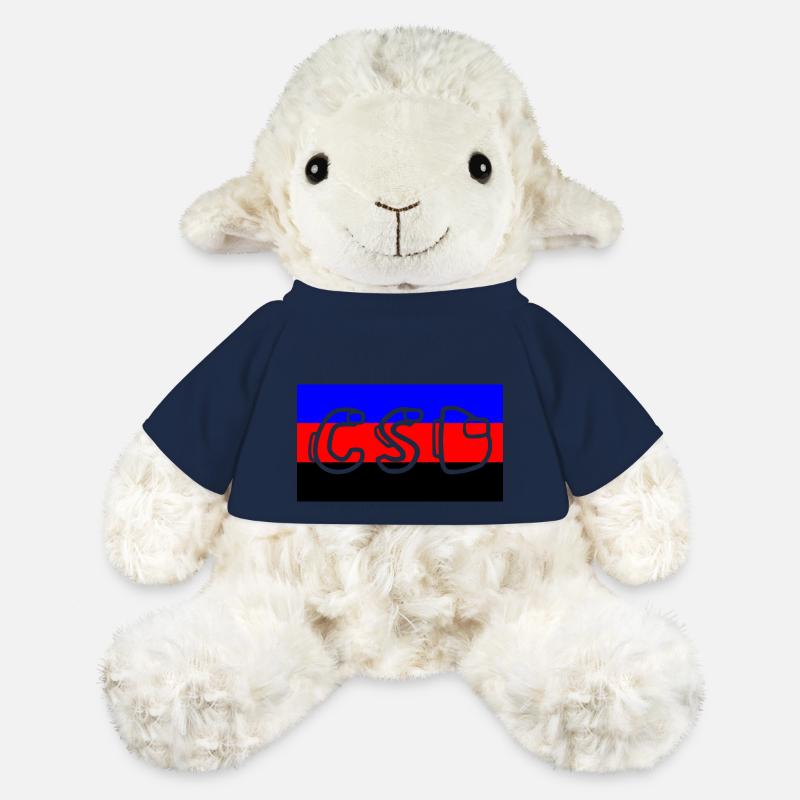 Drapeau de la fierté polyamoureuse CSD - Mouton en peluche Annika MiniFeet® - bleu marine