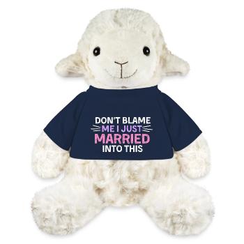 Je me suis réveillé comme cette chemise mariée, juste mariée - Mouton en peluche Annika MiniFeet® - bleu marine - Devant