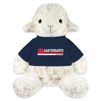 Vintage Matsumoto Japon Souvenir Asie Lover Hommes - Mouton en peluche Annika MiniFeet® - bleu marine - Devant
