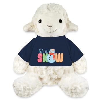 Lass es schneien lustiger Schneemann Winter Weihnachtsgeschenk - MiniFeet® Schaf Annika - French Navy - Vorne