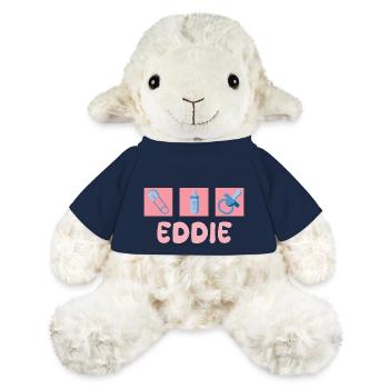 Sucette Eddie - Mouton en peluche Annika MiniFeet® - bleu marine - Devant
