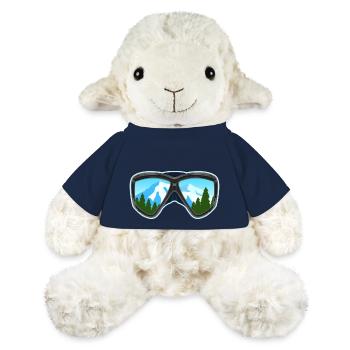 Ski und Snowboard Googles Skier Snowboarder Geschenk - MiniFeet® Schaf Annika - French Navy - Vorne