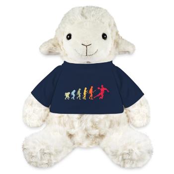 Handball Handball Player Evolution Retro Vintage - Mouton en peluche Annika MiniFeet® - bleu marine - Devant