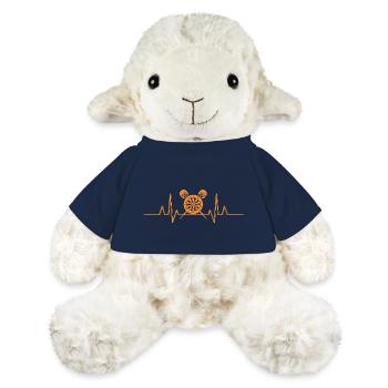 Joueur de fléchettes - Mouton en peluche Annika MiniFeet® - bleu marine - Devant