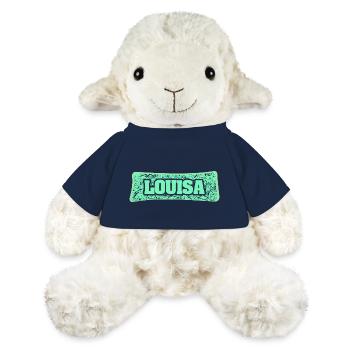 Louisa - Mouton en peluche Annika MiniFeet® - bleu marine - Devant