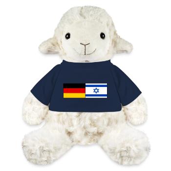 Allemagne Israël Drapeau - Mouton en peluche Annika MiniFeet® - bleu marine - Devant