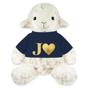 Buchstabe j Goldenes Herz - MiniFeet® Schaf Annika - French Navy - Vorne