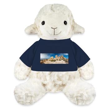 Formation rocheuse de Dingli près des falaises de Dingli, Malte - Mouton en peluche Annika MiniFeet® - bleu marine - Devant
