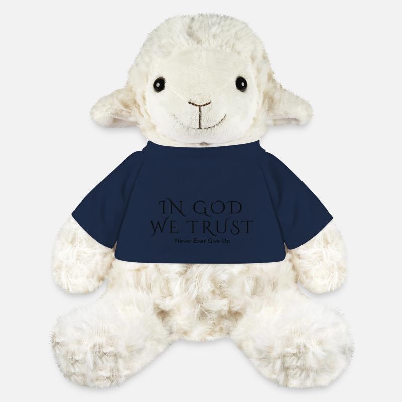 In God We Trust - Mouton en peluche Annika MiniFeet® - bleu marine