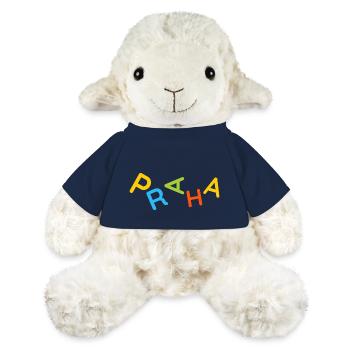 Colorful Prague Souvenir T-Shirt - MiniFeet® Sheep Annika - french navy - Front